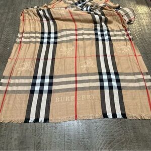 Burberry Tan and Black Wrap